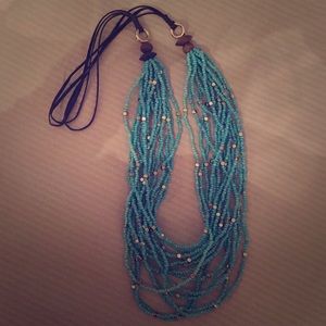 Turquoise beaded necklace